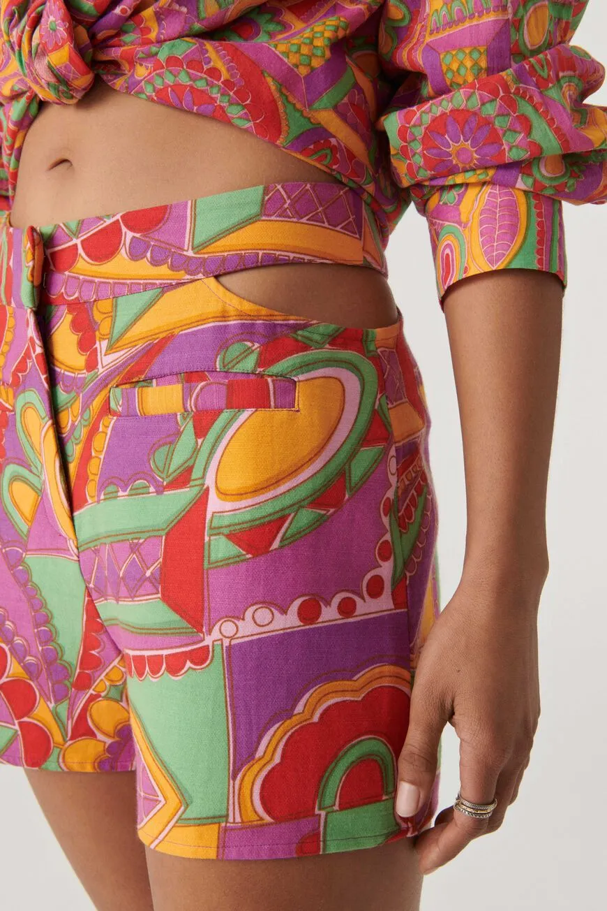 BA&SH Willow Shorts in Fuchsia