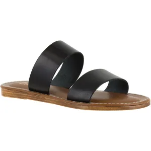 Bella Vita Womens IMO ITALY Leather Slip On Slide Sandals