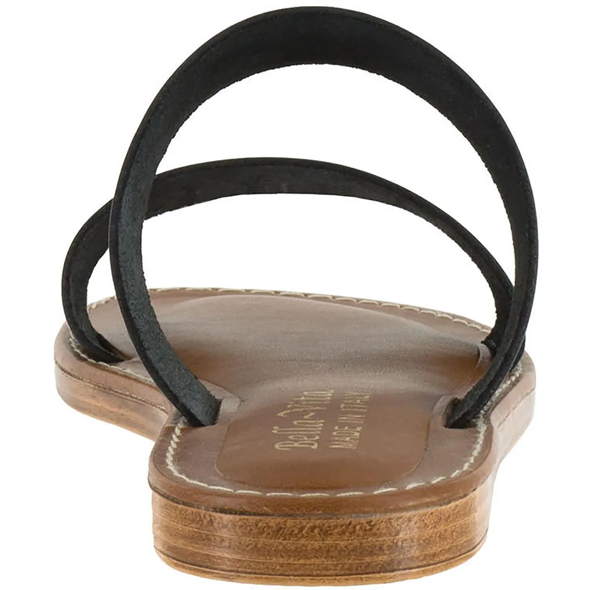Bella Vita Womens IMO ITALY Leather Slip On Slide Sandals