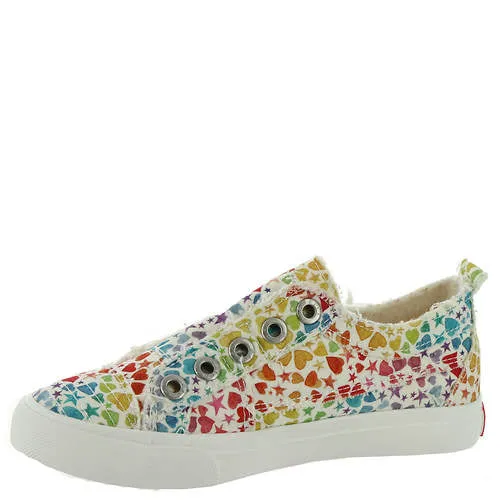 Blowfish Malibu Play-K Off White Galaxy Glitter Star Slip On Rounded Toe Sneaker