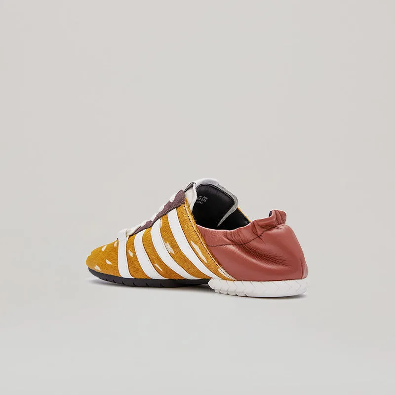 both - TYRES GLIDER LACED UP SNEAKER-BROWN/WHITE