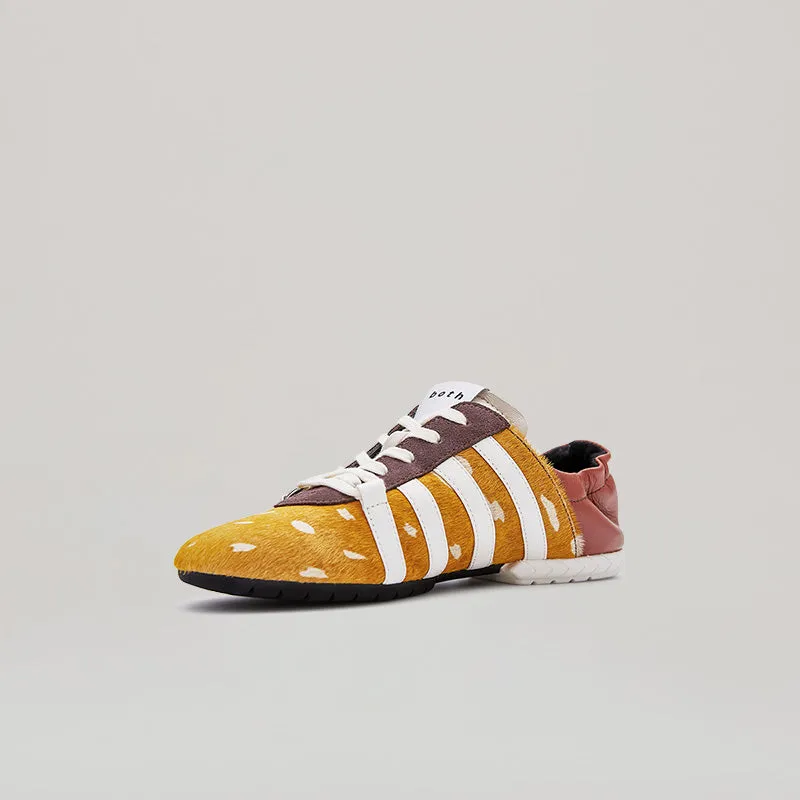 both - TYRES GLIDER LACED UP SNEAKER-BROWN/WHITE