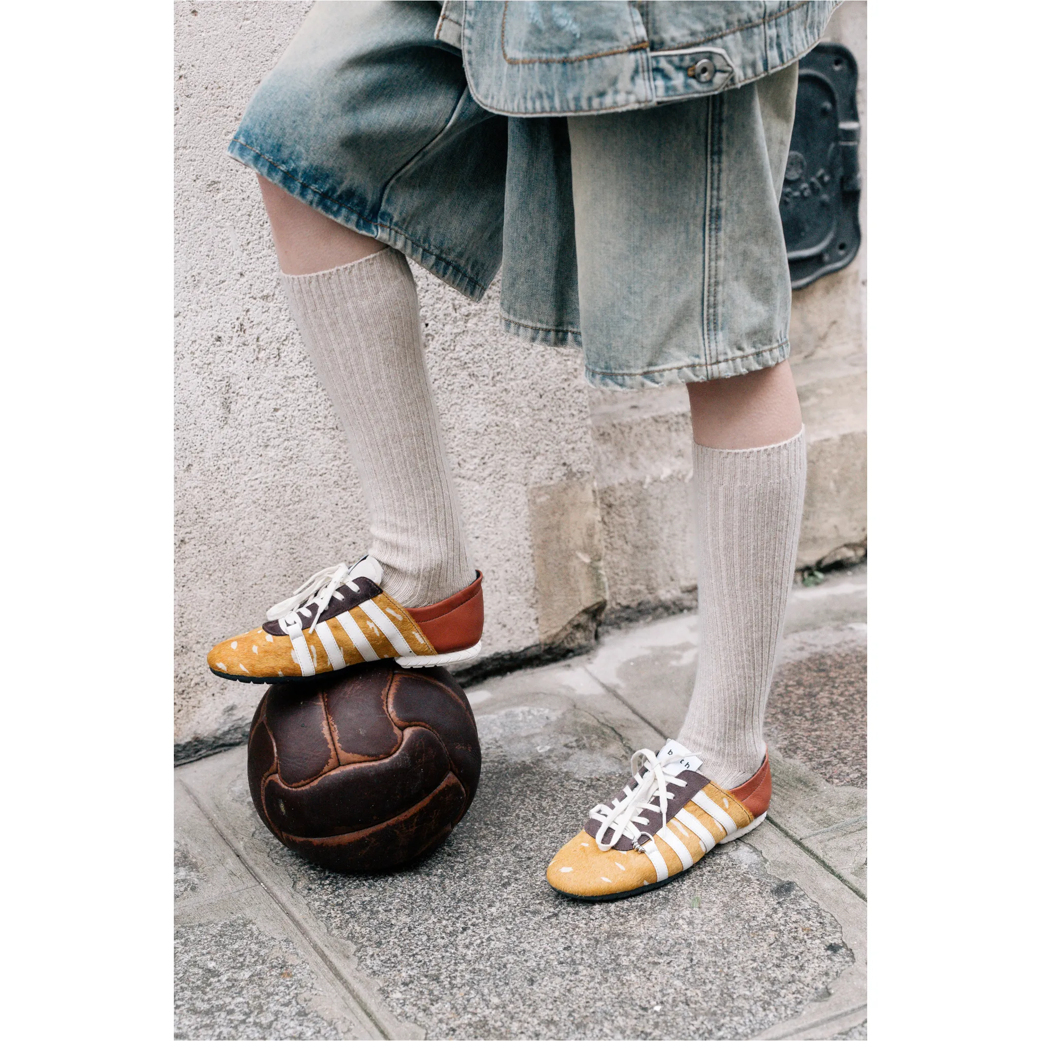both - TYRES GLIDER LACED UP SNEAKER-BROWN/WHITE