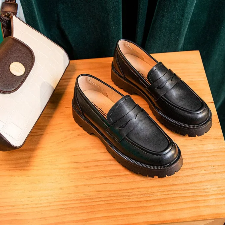 Chunky Leather Loafers