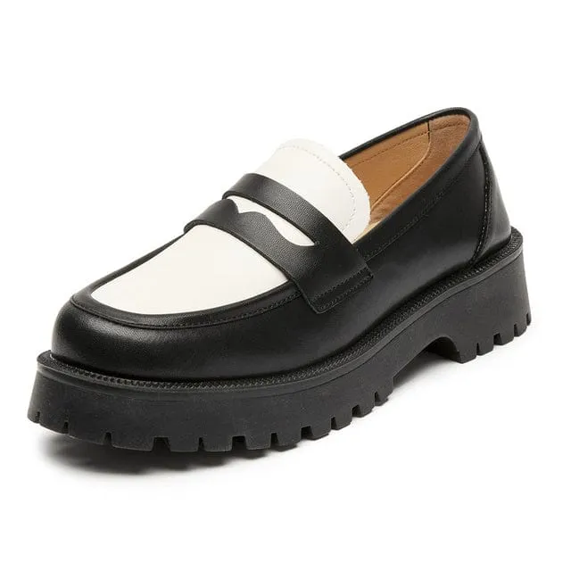 Chunky Leather Loafers