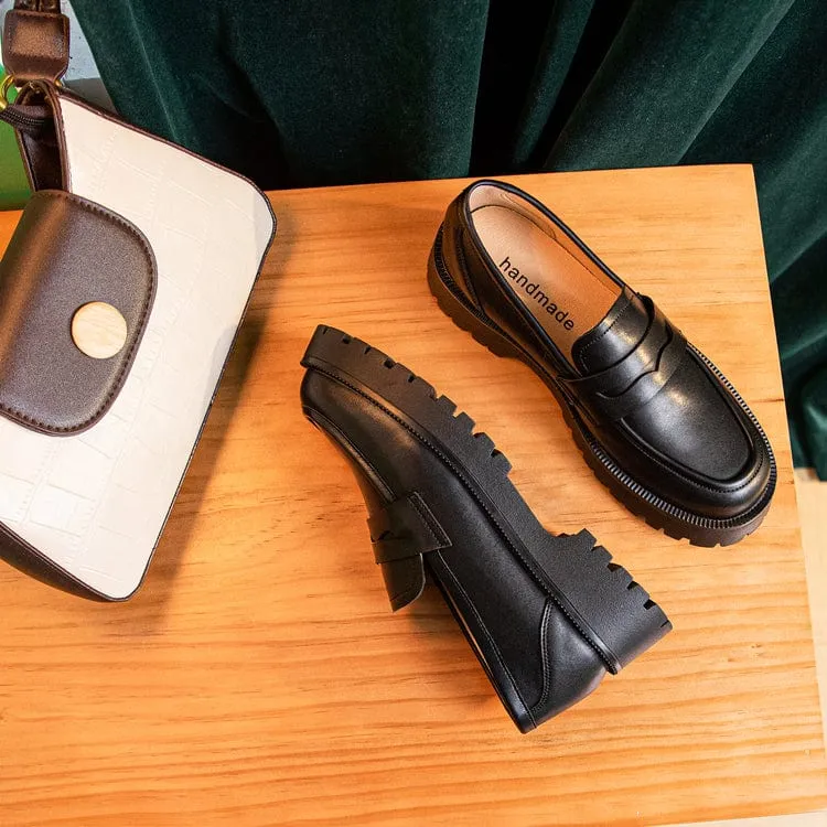 Chunky Leather Loafers