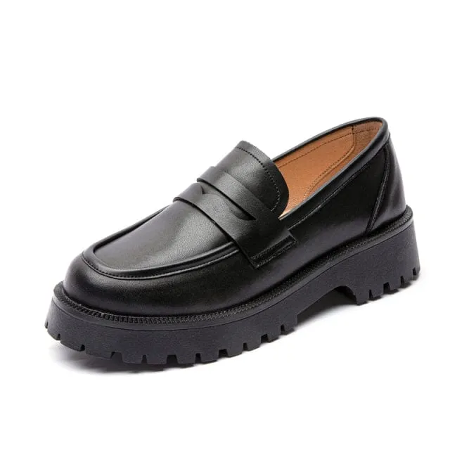 Chunky Leather Loafers