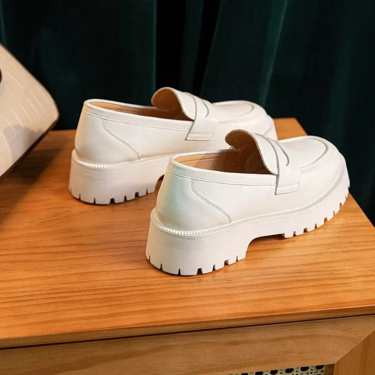 Chunky Leather Loafers