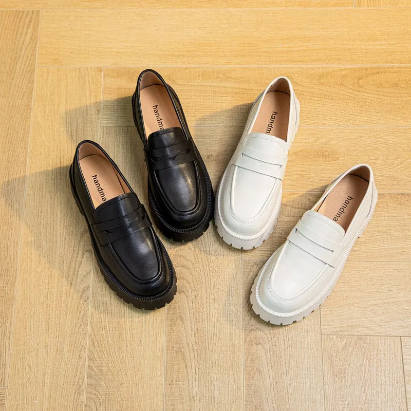Chunky Leather Loafers