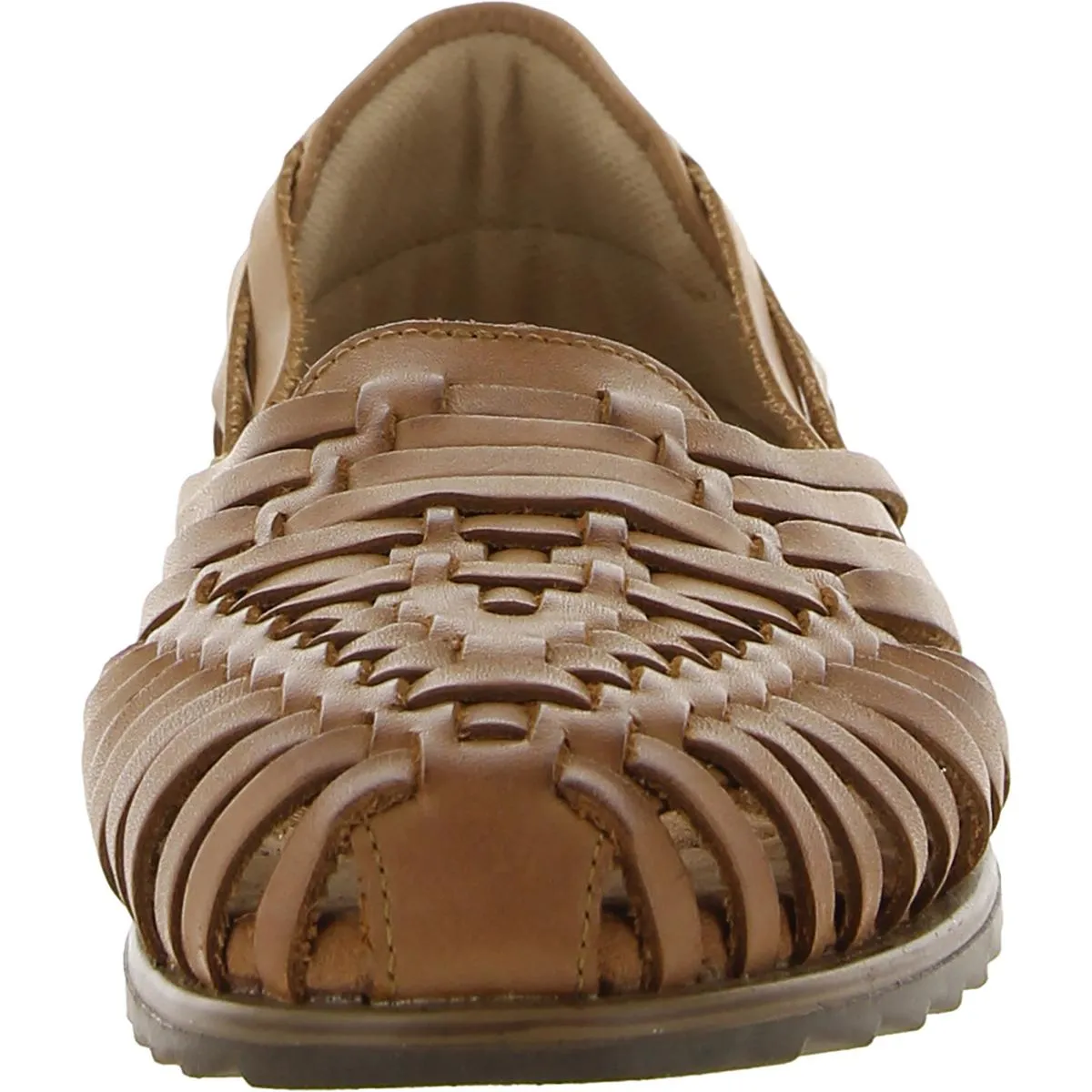 Comfortiva Womens Rainer Leather Woven Huarache Sandals