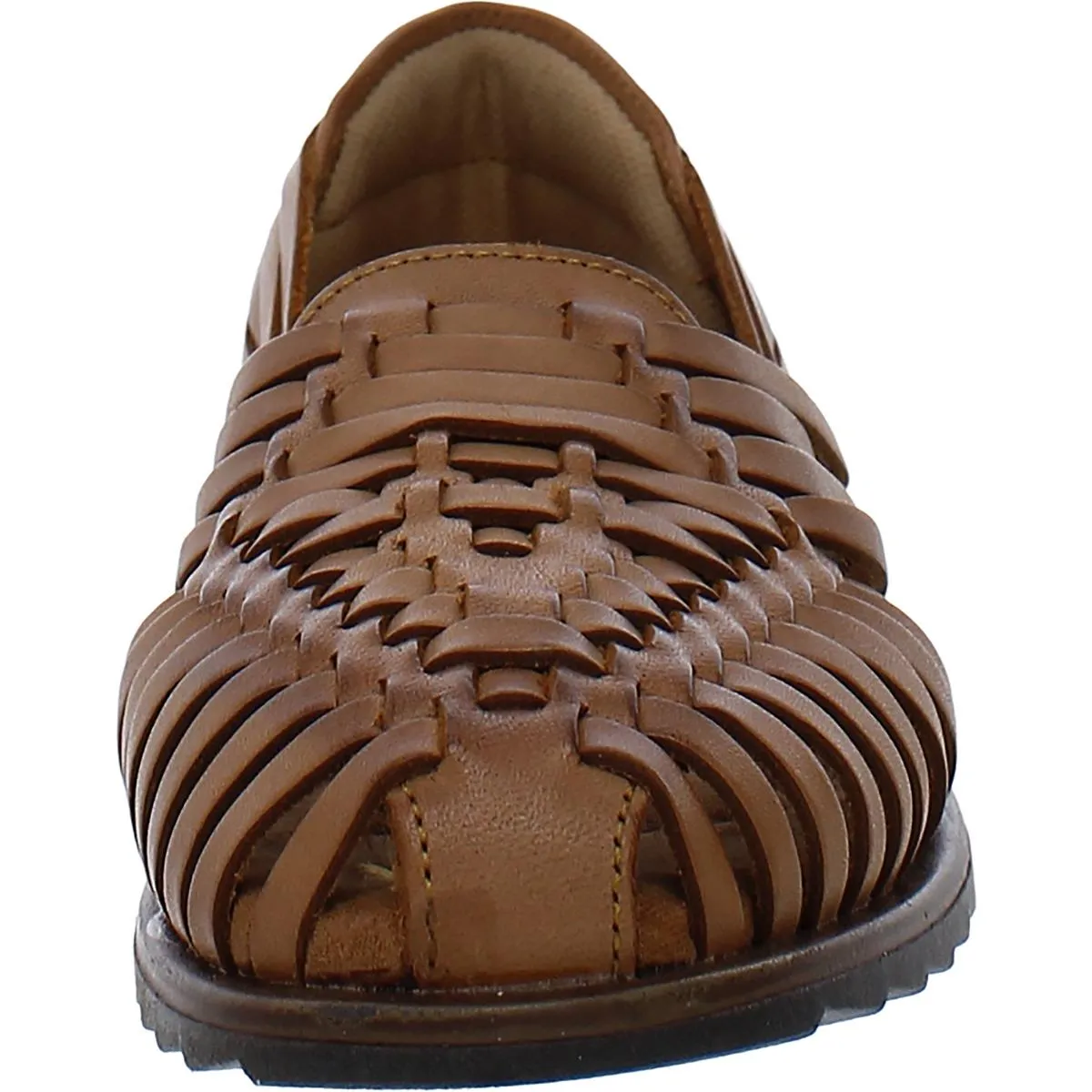 Comfortiva Womens Rainer Leather Woven Huarache Sandals