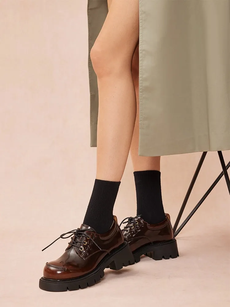 Edythe Chunky Lace-Up Loafers