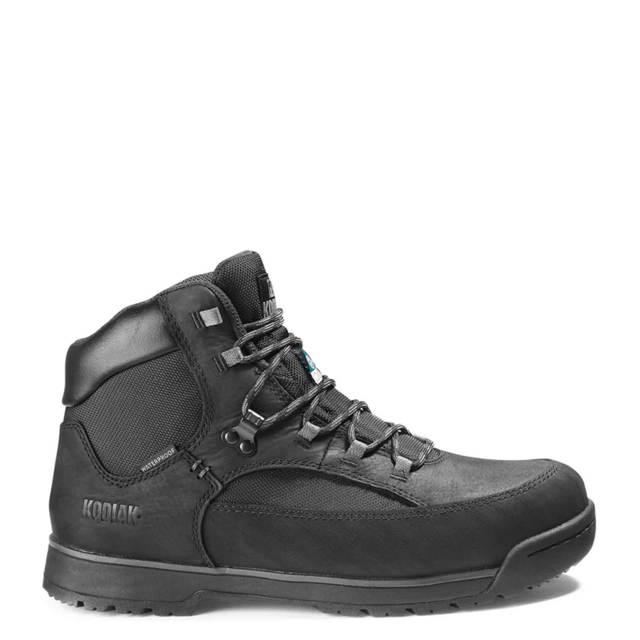Kodiak Men's 6" Greb Classic Hike Waterproof Steel Toe Safety Work Boots – Durable Full-Grain Leather, Shock-Absorbing EVA Midsole | Sizes 7-15