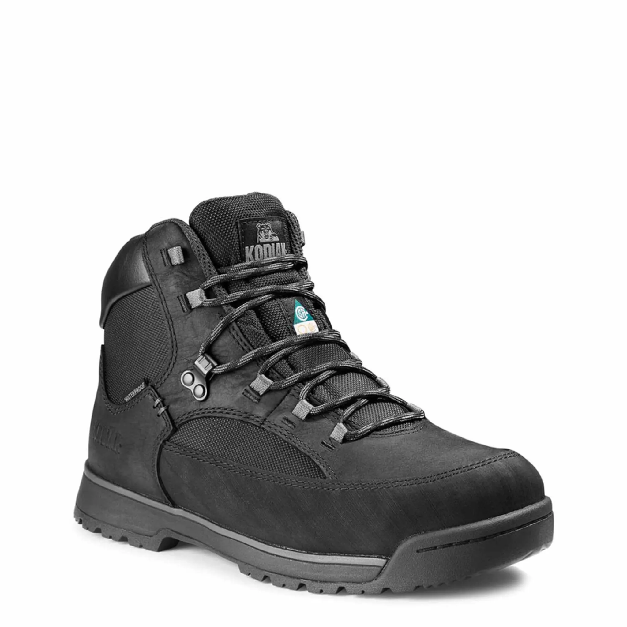 Kodiak Men's 6" Greb Classic Hike Waterproof Steel Toe Safety Work Boots – Durable Full-Grain Leather, Shock-Absorbing EVA Midsole | Sizes 7-15