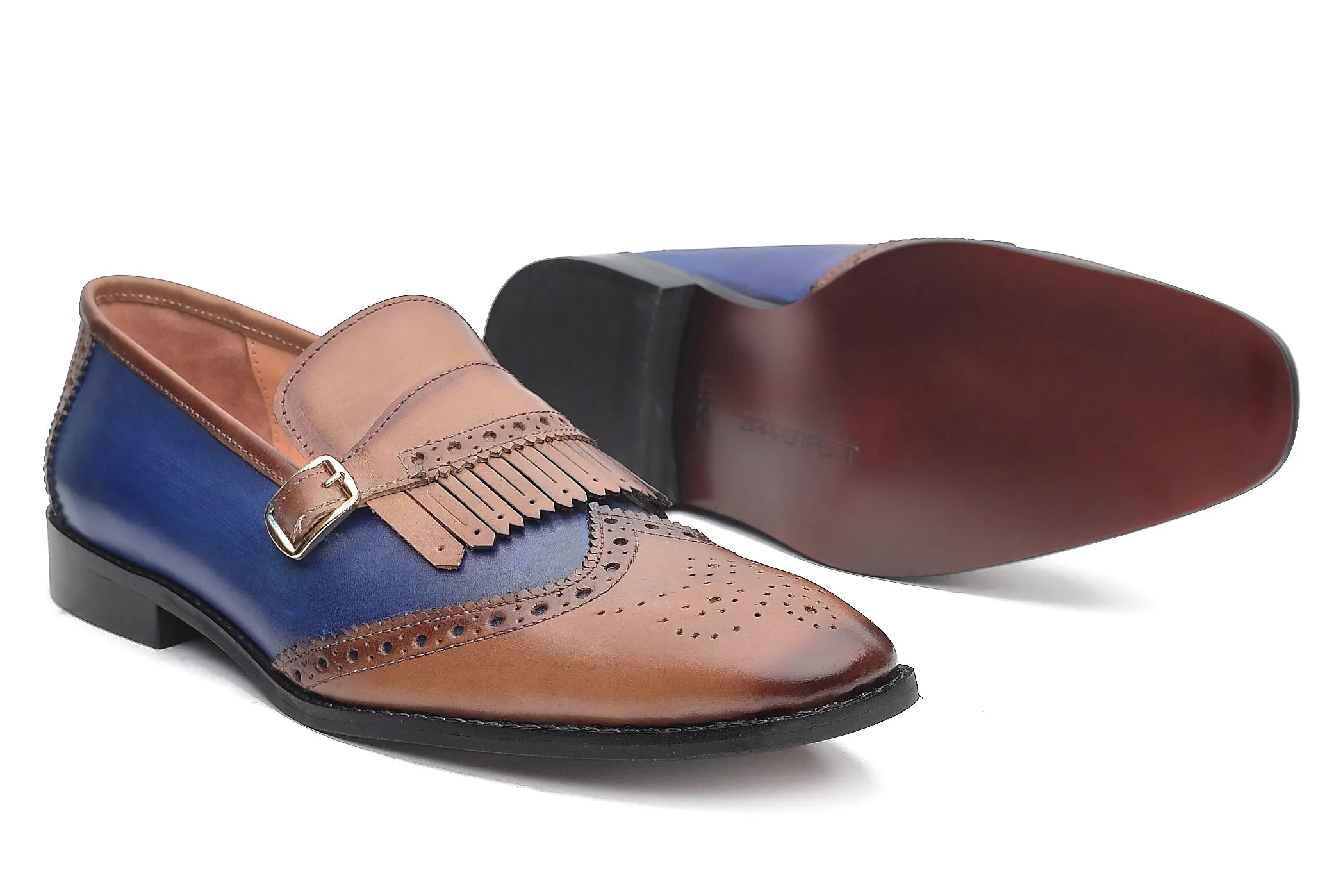Mayfair Loafers - Tan/Blue