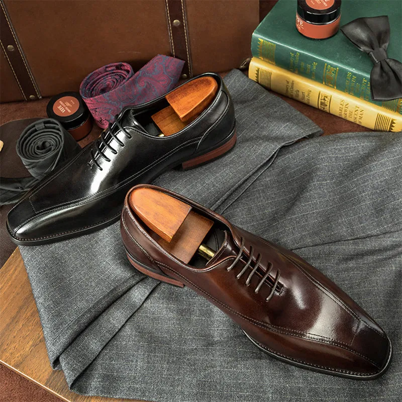 Men leather loafers lace up formal casual stylish loafers