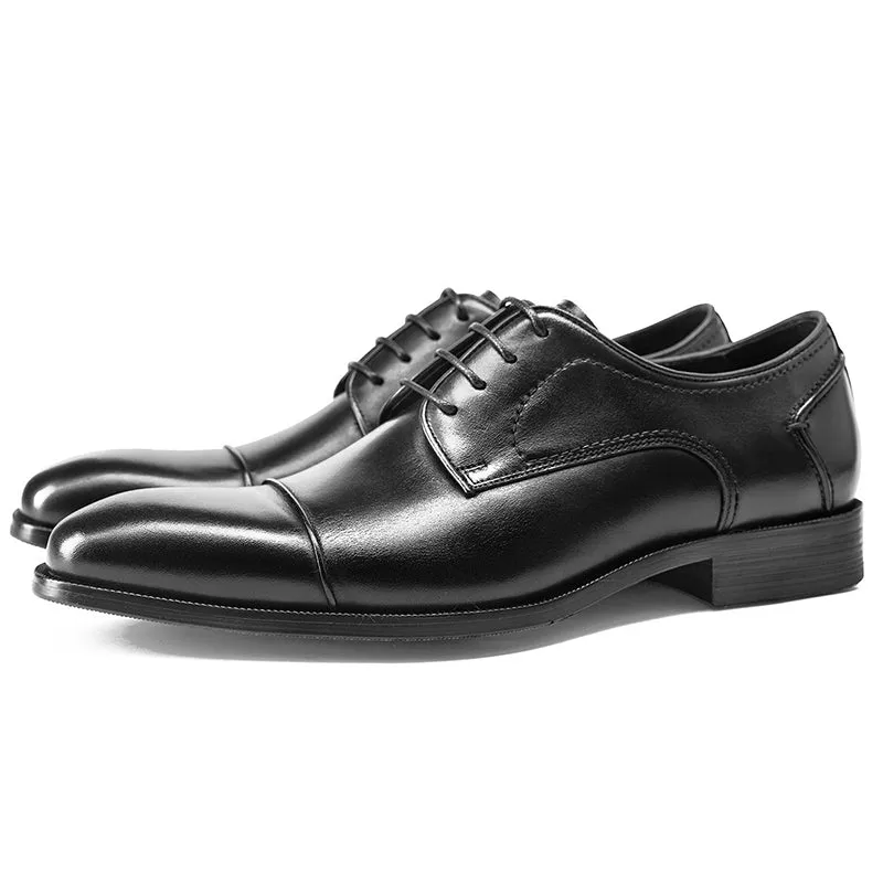 Men stylish leather loafers stitching England style formal loafers