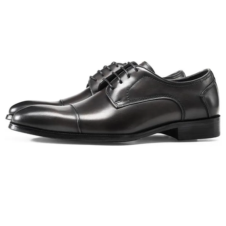Men stylish leather loafers stitching England style formal loafers
