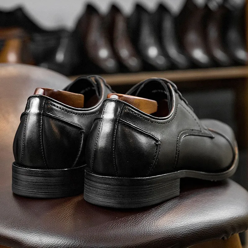 Men stylish leather loafers stitching England style formal loafers