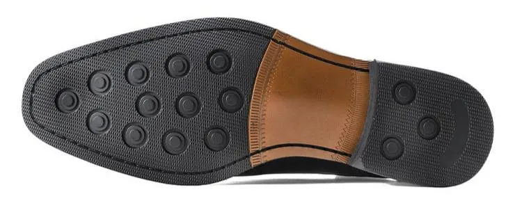 Men stylish leather loafers stitching England style formal loafers