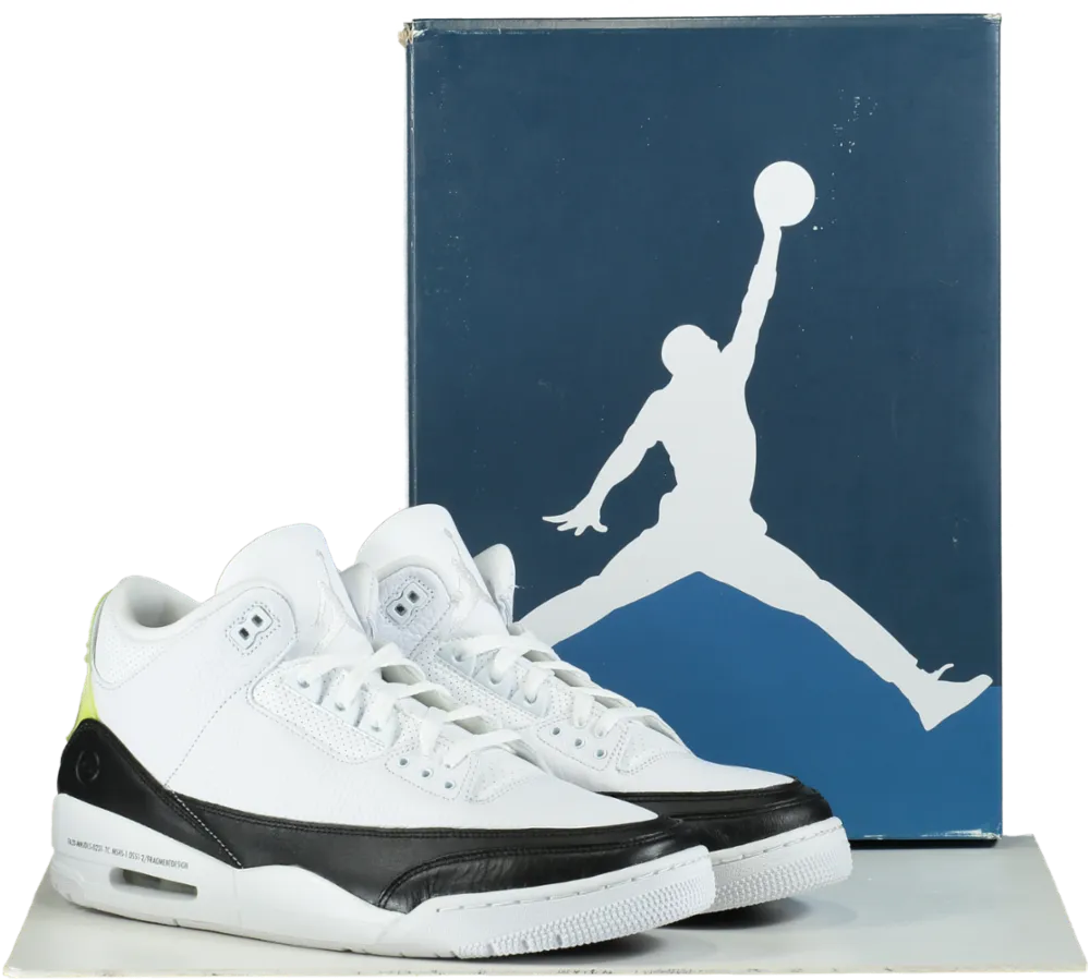 Nike DA3595 White/Black Air Jordan 3 Retro SP Trainers UK 12 