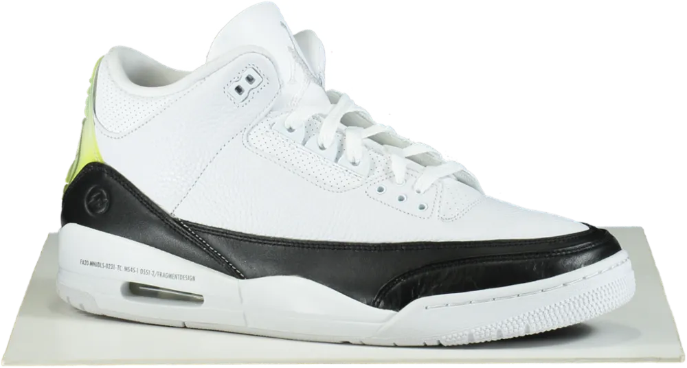 Nike DA3595 White/Black Air Jordan 3 Retro SP Trainers UK 12 