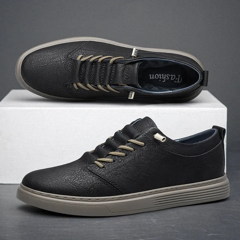 Oxfords - Genuine Leather Sneakers