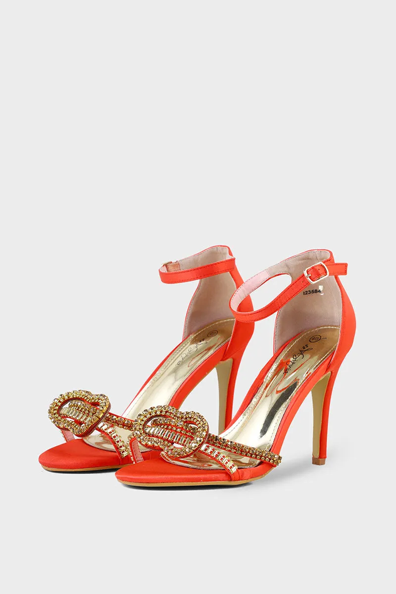 Party Wear Sandal I23584-Red