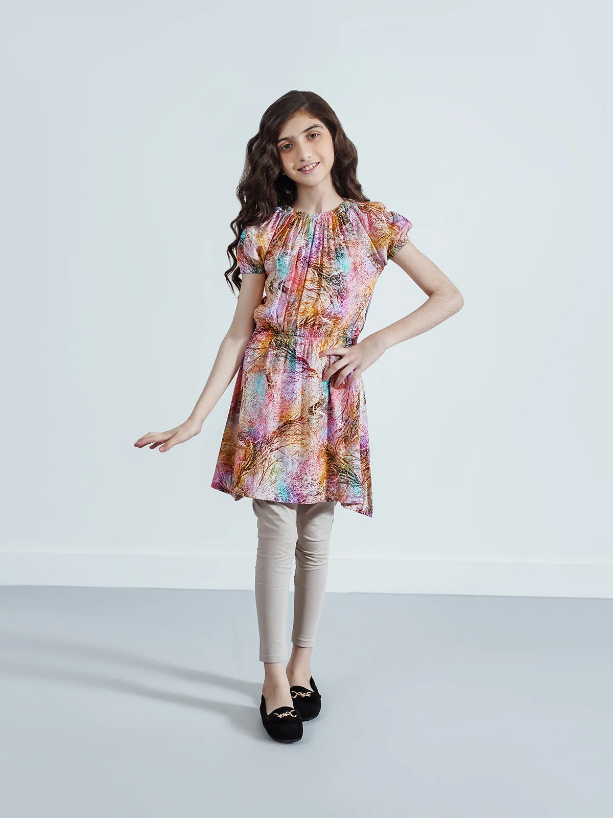 "ELIORA" Soft Printed Cotton Dress