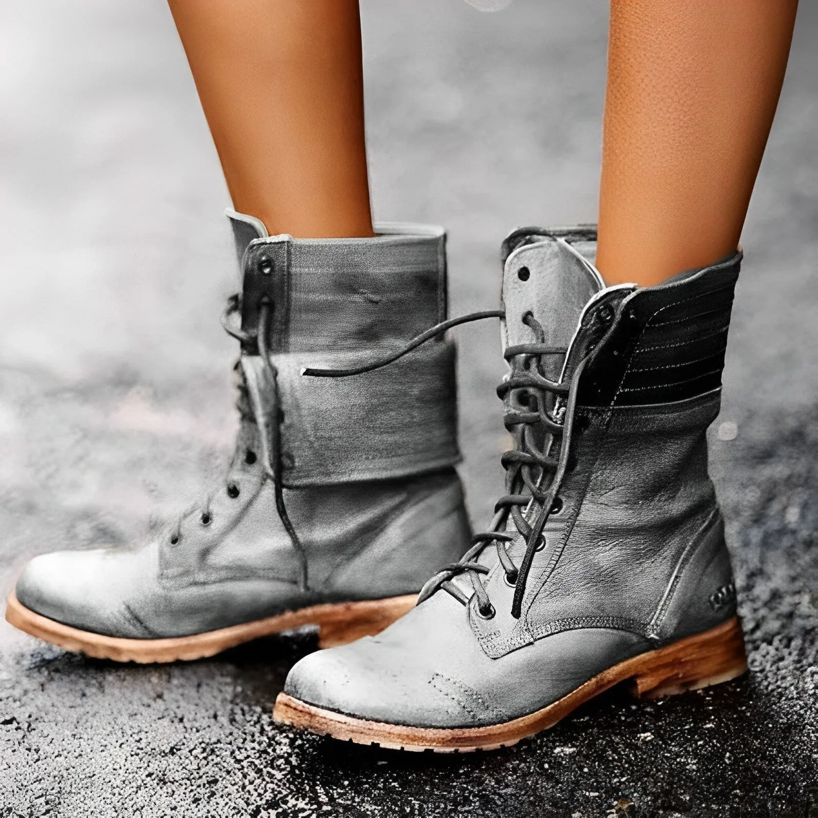 Riley durable leather ankle boots