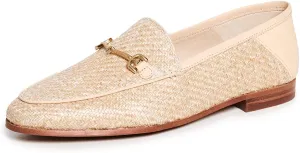 Sam Edelman Loraine Eggshell Almond Toe Slip On Stacked Heel Fashion Loafers