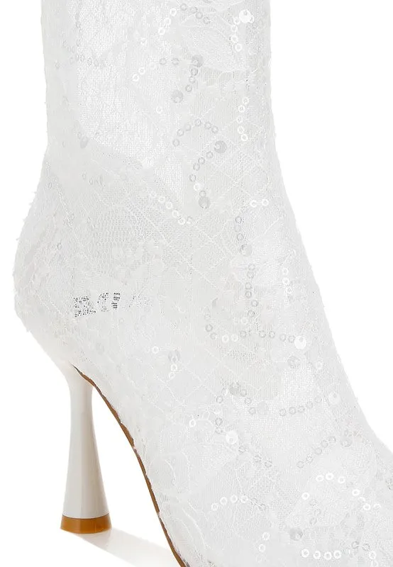 Samia Sequin Lace Boots