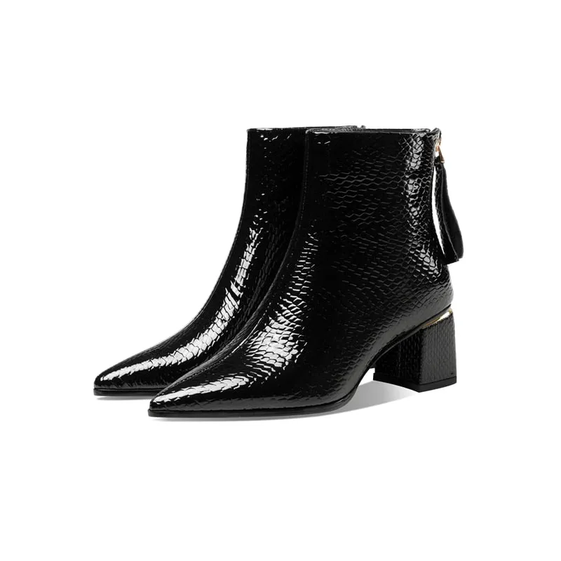 Serpatura Croc Ankle Boots