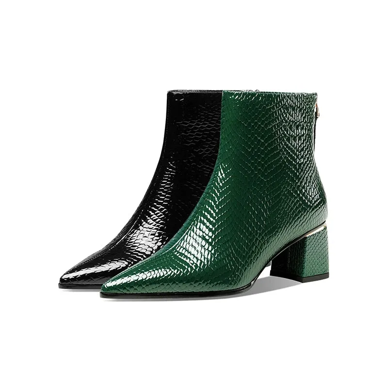 Serpatura Croc Ankle Boots