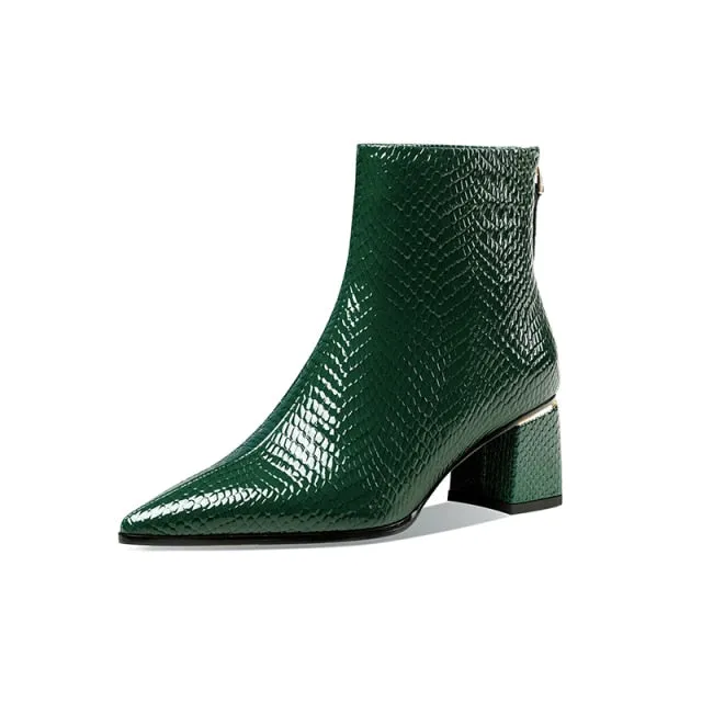Serpatura Croc Ankle Boots