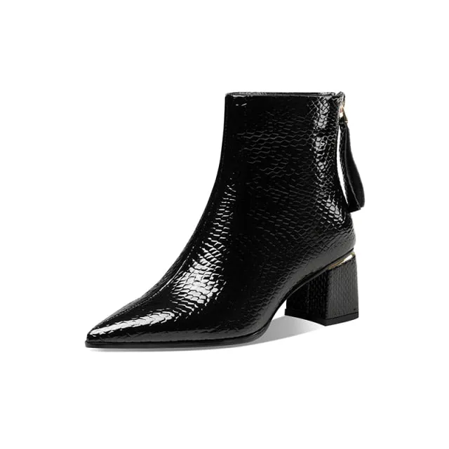Serpatura Croc Ankle Boots
