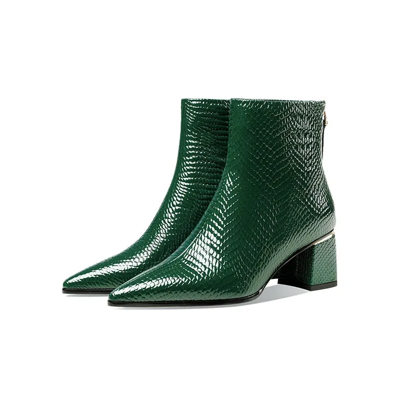 Serpatura Croc Ankle Boots
