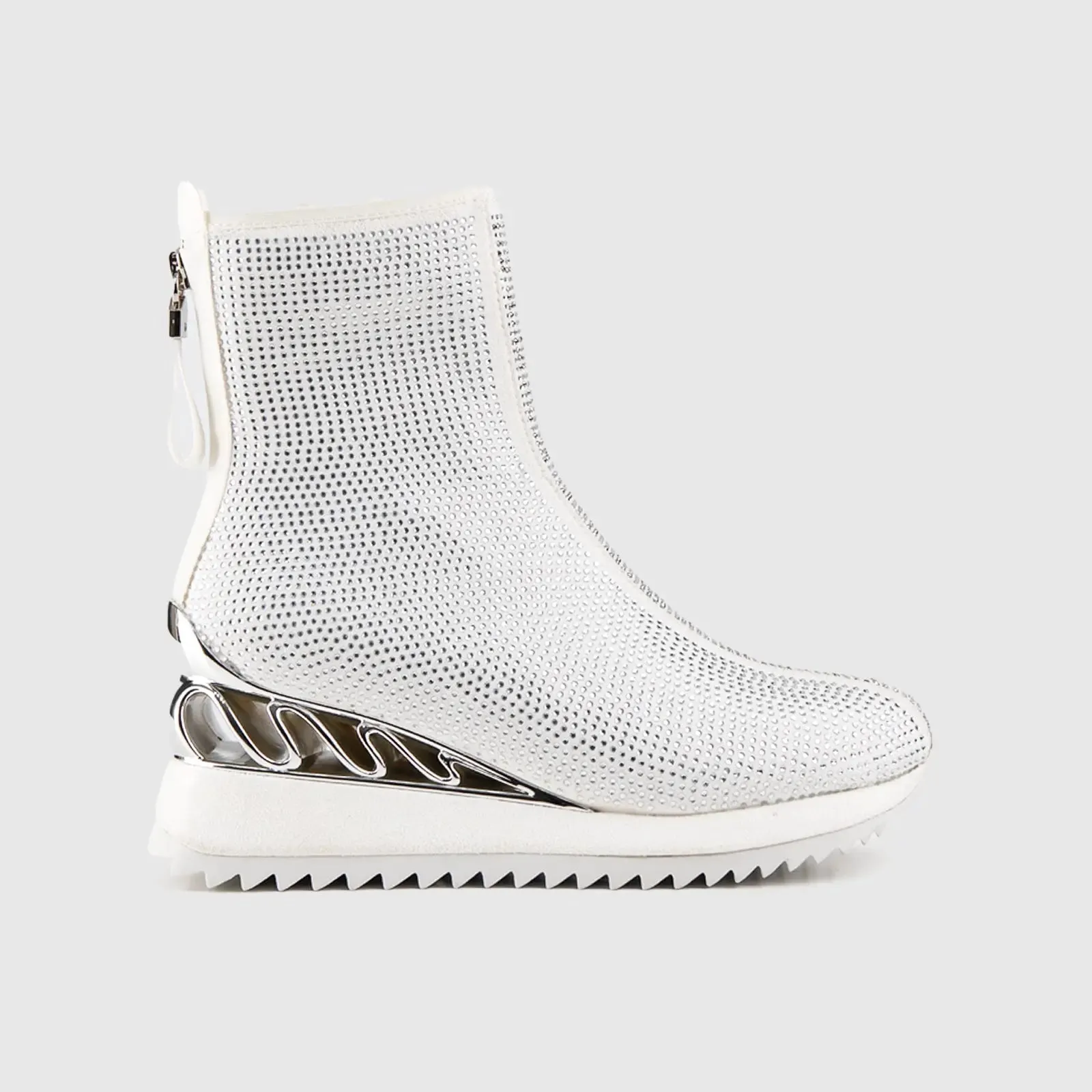 Statement Sneaker Boot White SCR05