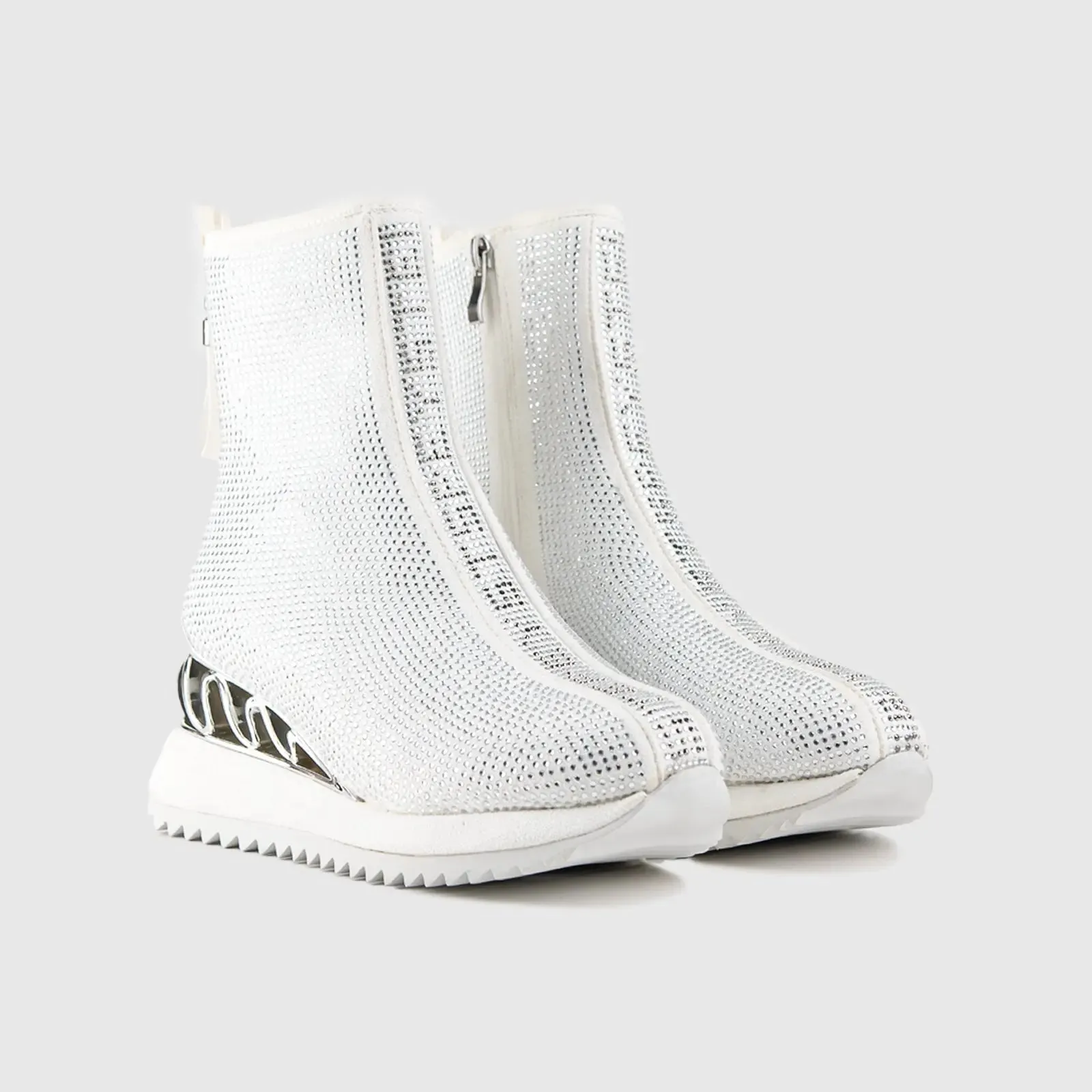 Statement Sneaker Boot White SCR05