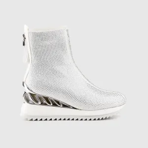 Statement Sneaker Boot White SCR05