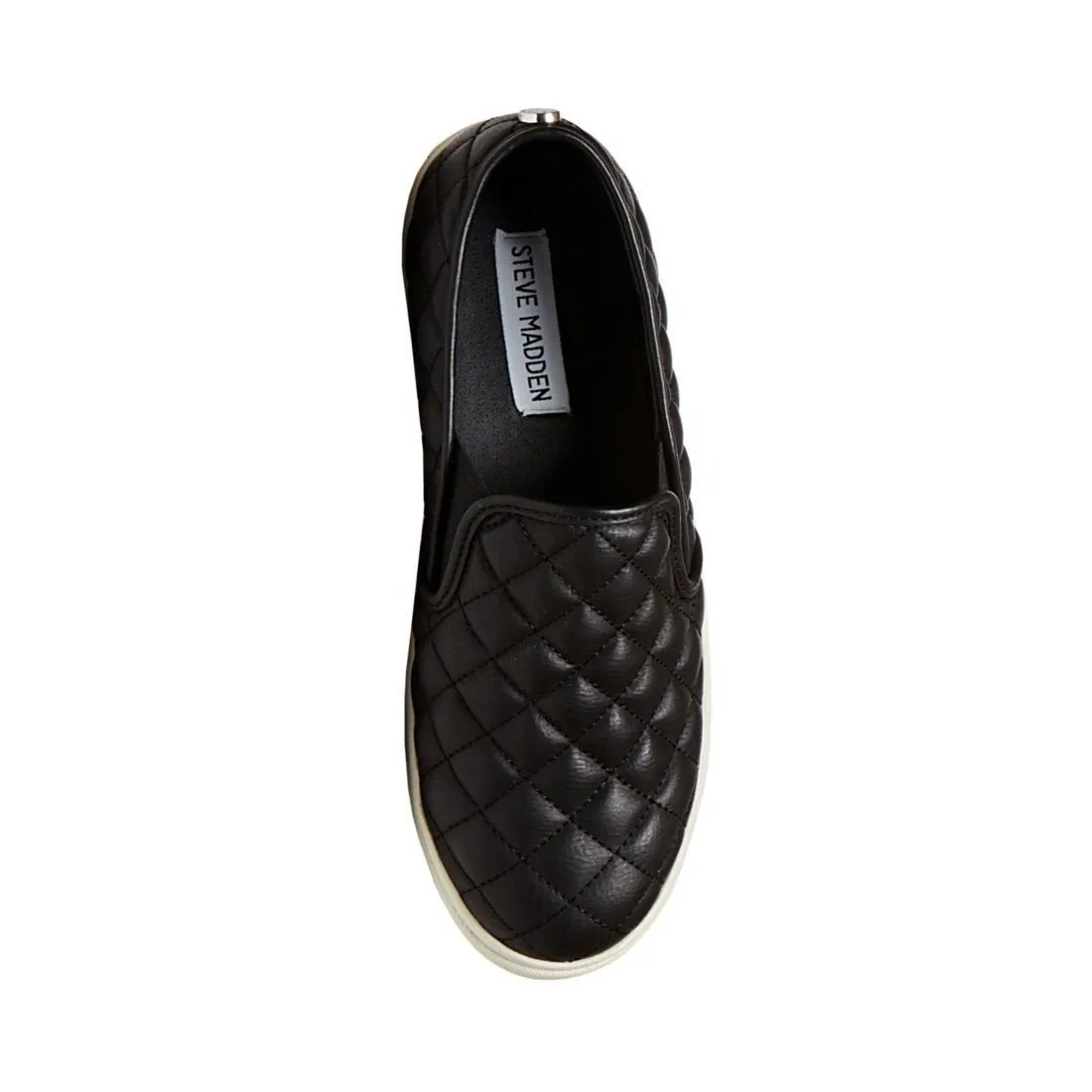 Steve Madden Ecentrcq Sporty Chic Quilted Slip-on Sneaker Black (6, Black)
