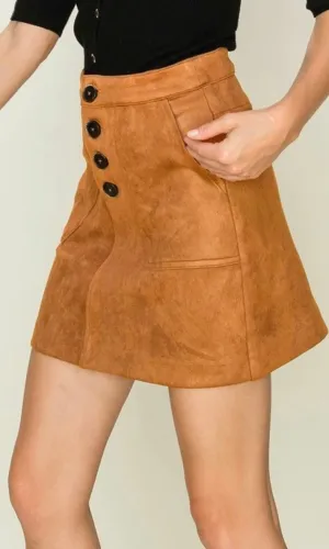 Suede Skirt