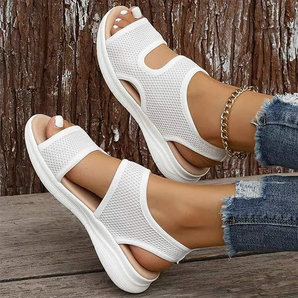 Women's Elasticated Mesh Casual Sandals 07323754C