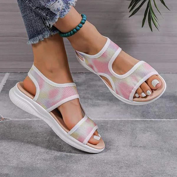 Women's Elasticated Mesh Casual Sandals 07323754C