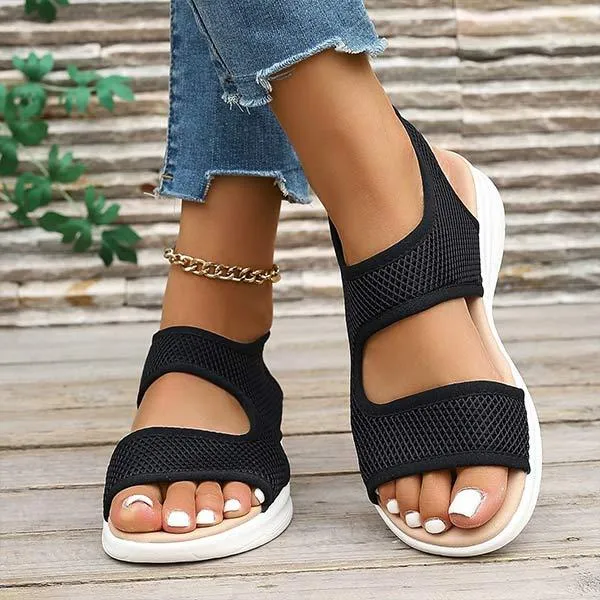 Women's Elasticated Mesh Casual Sandals 07323754C