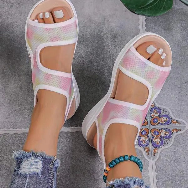 Women's Elasticated Mesh Casual Sandals 07323754C