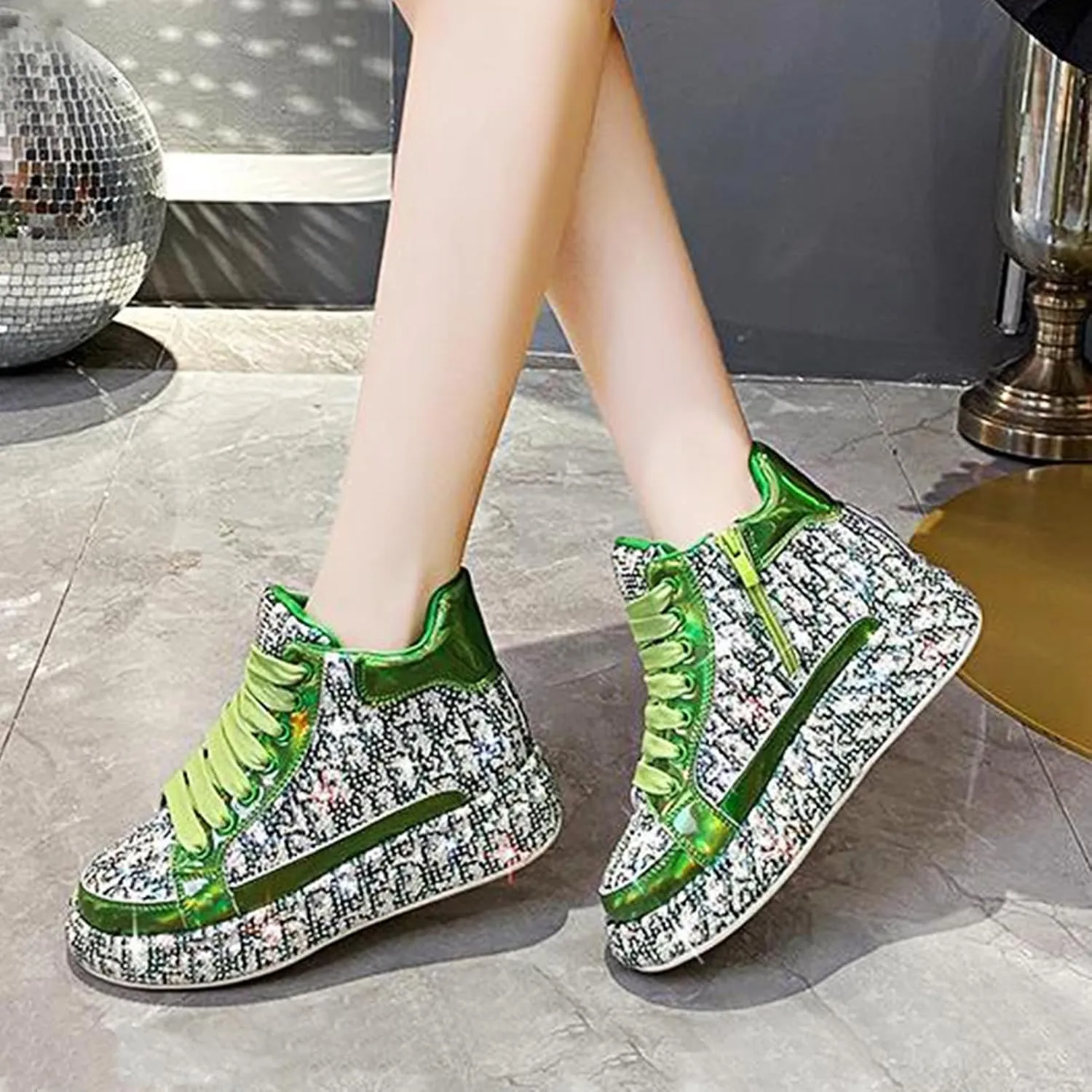 Women's Stylish Walking Shoes, Lightweight Athletic Sneakers with Arch Support for Running, Training, and Casual Outfits